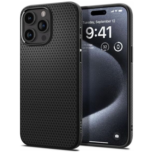 Spigen Spigen Liquid Air iPhone 16 Pro czarny/matte black ACS08117