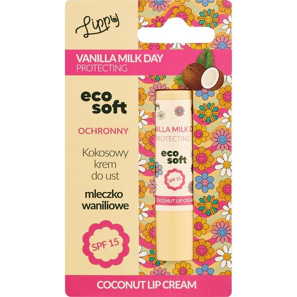 ECOSOFT_Lippy Day kokosowy krem do ust Vanilla Milk 4,8g