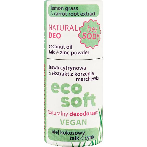 ECOSOFT_Sensitive naturalny dezodorant w sztyfcie bez sody 40g