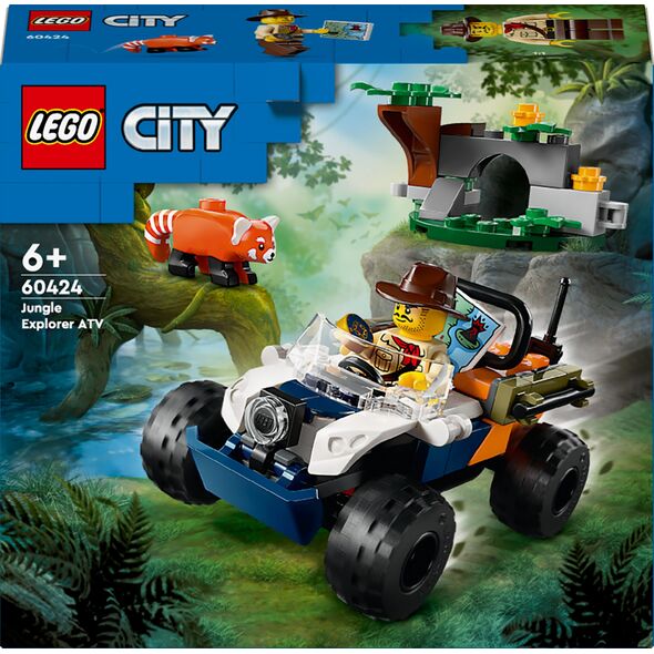 LEGO City Quad badacza dżungli z pandą czerwoną (60424)