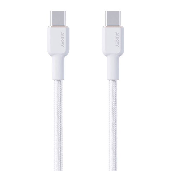 Aukey USB-C to USB-C Cable Aukey CB-NCC2, 60W, 1.8m (white) 067149  CB-NCC2 White έως και 12 άτοκες δόσεις 689323785391