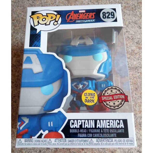 Figurka Funko Pop Funko POP! 829: Marvel Mech Strike - Captain America (FYE Exclusive)