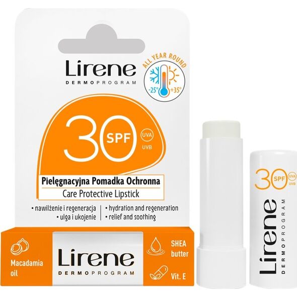 LIRENE_Care Protective Lipstick pomadka ochronna Macadamia Oil SPF30 4,6g