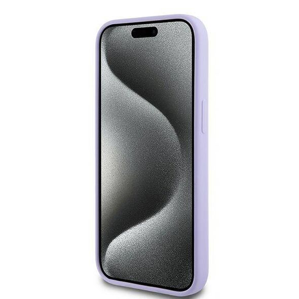 Original Case IPHONE 15 Karl Lagerfeld Hardcase Silicone KC Heads Ring MagSafe (KLHMP15SSCMKCRHU) purple 3666339254322