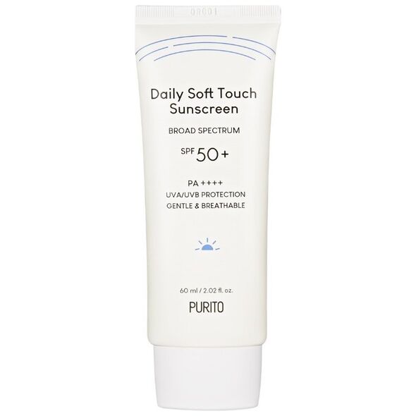 PURITO_Daily Soft Touch Sunscreen SPF 50+ PA++++ codzienny krem przeciwsłoneczny z ceramidami 60ml