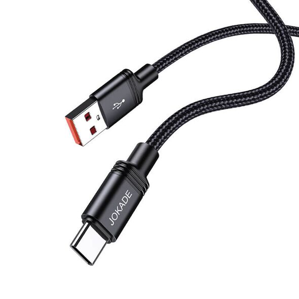 Cable 1m 5A (USB - USB-C) Smart Charging and Data Transfer Jokade Qianfan (JA034) black 6921042134635