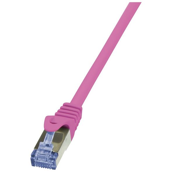 LogiLink Patchcord Cat.6A, S/FTP, 1m, różowy (CQ3039S)