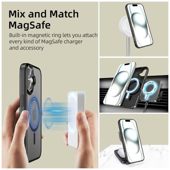 Case IPHONE 16 PLUS Tech-Protect Magmat MagSafe Matte black 5906302311095