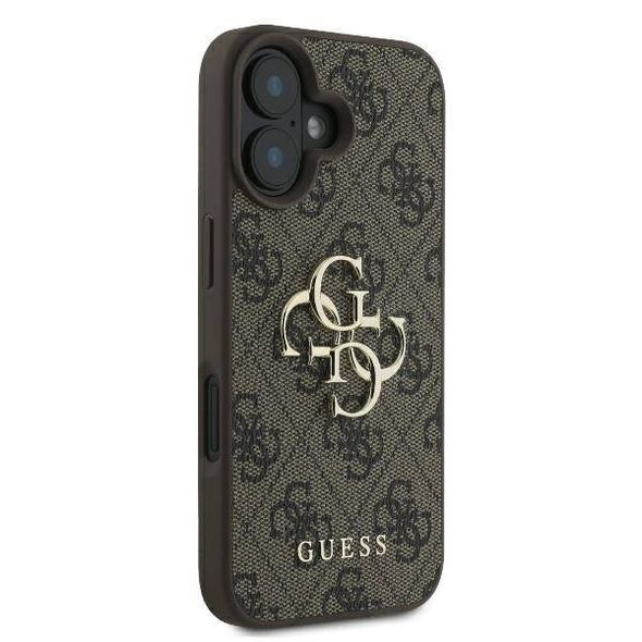 Original Case IPHONE 16 PLUS Guess Hardcase 4G Big Logo (GUHCP16M4GMGBR) brown 3666339327576