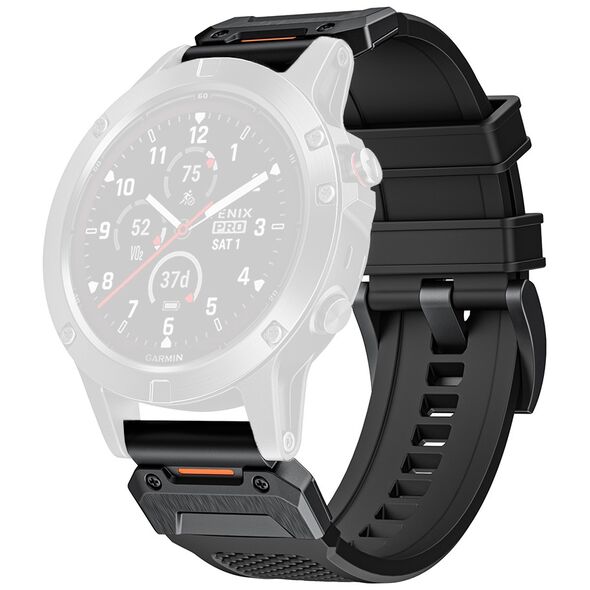 Techsuit Strap for Garmin Fenix 5/5 Plus 6/6 Pro/7/Forerunner 935/945/Approach S60 - Techsuit Watchband QuickFit 22mm (W068) - Black 5949419247611 έως 12 άτοκες Δόσεις