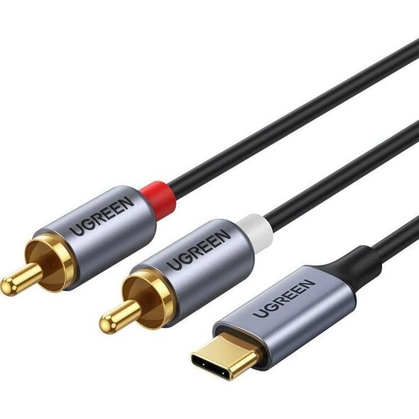 Kabel USB Ugreen USB-C - RCA 1.5 m Szary (UGR1184BLK)