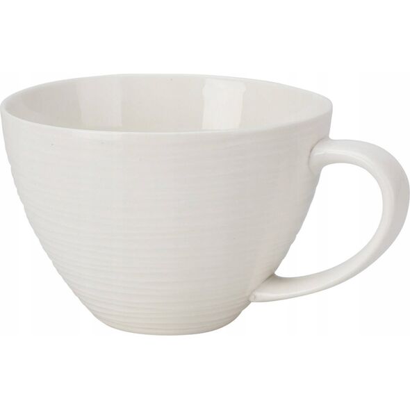 Home Styling Collection Elegancki kubek porcelanowy do kawy, z dużym uchem, 450 ml