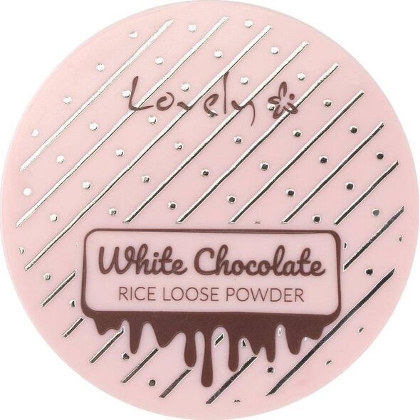 Lovely White Chocolate Loose Powder utrwalający puder ryżowy do twarzy dla każdego typu cery 8g