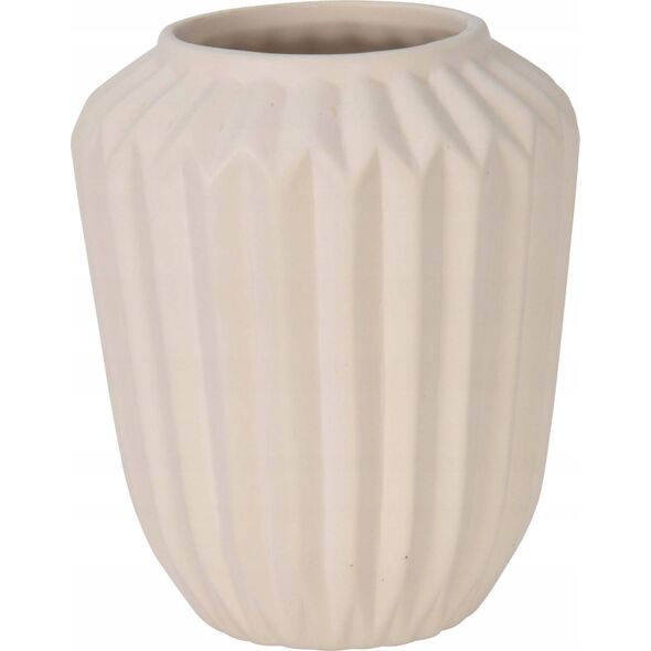 Home Styling Collection Wazon prążkowany, ceramiczny, 17 cm