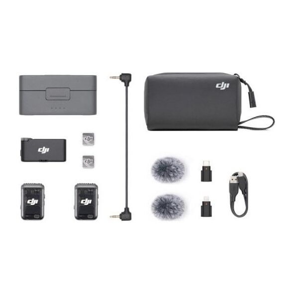 DJI System mikrofonów DJI Mic 2 2TX + 1RX bezprzewodowych + etui ładujące 3250 mAh