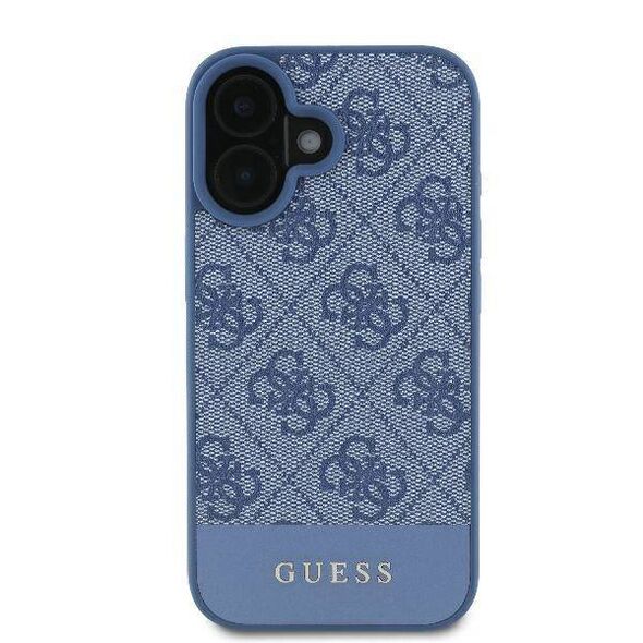 Original Case IPHONE 16 Guess Hardcase 4G Bottom Stripe (GUHCP16SG4GLBL) blue 3666339345488