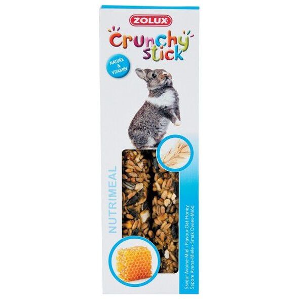 Zolux Crunchy Stick królik owies/miód 115 g