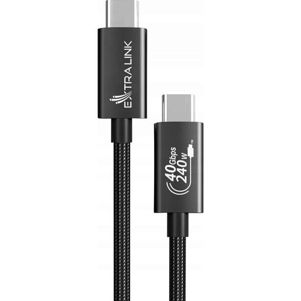 Kabel USB ExtraLink USB-C - USB-C 2 m Czarny (CABESL05)