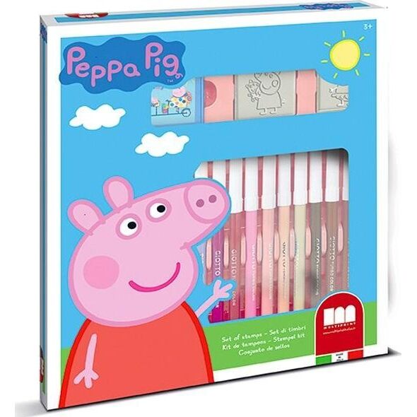 Multiprint MULTIPRINT PEPPA PIG PIECZĄTKI I PISAKI (18) DO KOLOROWANIA