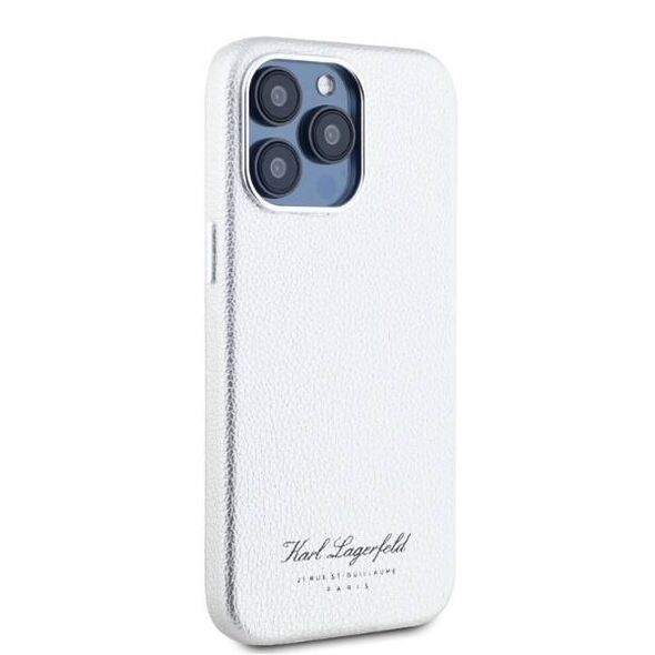 Original Case IPHONE 16 PRO MAX Karl Lagerfeld Hardcase Hotel RSG (KLHCP16XPGWCMKHG) gray 3666339319519