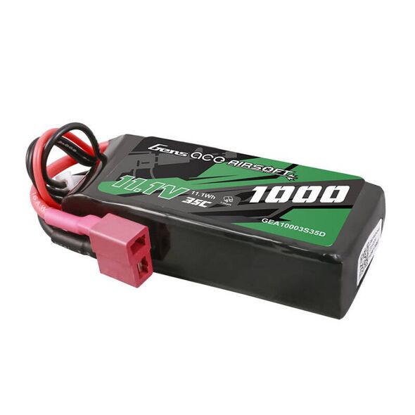 Gens ace Gens ace 35C 1000mAh 3S1P 11.1V Airsoft Gun Lipo Battery with T Plug 065601  GEA10003S35D έως και 12 άτοκες δόσεις 6928493309995