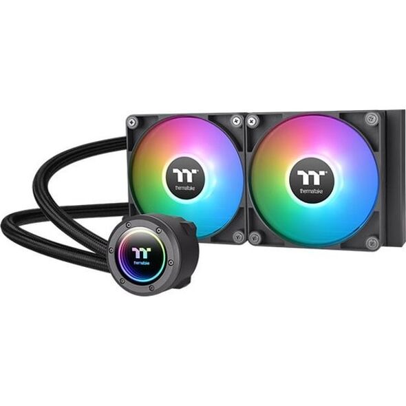 Chłodzenie wodne Thermaltake Thermaltake TT TH240 ARGB Procesor Chłodnica cieczy all-in-one 12 cm Czarny 1 szt.