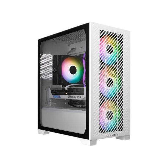 Obudowa Cooler Master Obudowa Elite 301 ARGB z oknem Biała