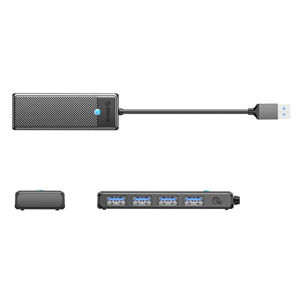 Orico Orico Hub USB-A to 4xUSB-A 3.0 - black 069661  PAPW4A-U3-015-BKEPIP έως και 12 άτοκες δόσεις 6942227120366