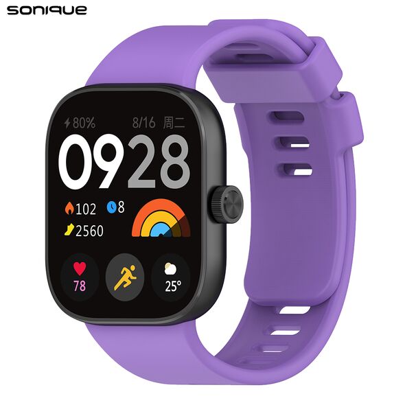 Λουράκι Σιλικόνης Sonique Color για Xiaomi Redmi Watch 4 Λιλά 5210312048712