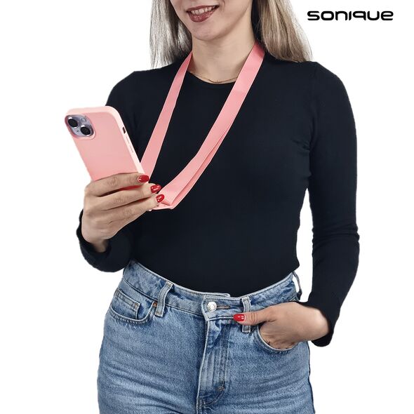 Θήκη Σιλικόνης με Strap CarryHang Sonique Xiaomi Xiaomi 13 Lite 5G Ροζ 5201101930004