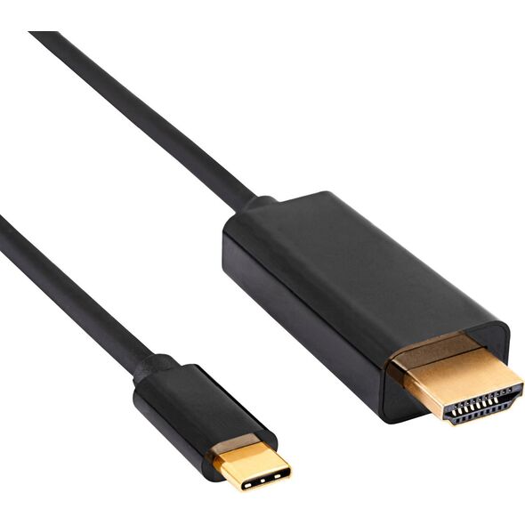 Kabel USB Akyga USB-C - HDMI 1.8 m Czarny (AK-AV-18)