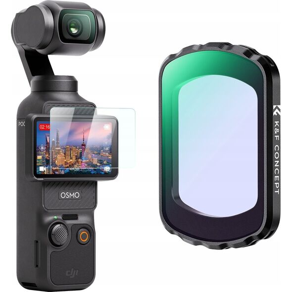 Filtr Kf Filtr Nocny Soczewka Light Pollution Cut Magnes K&f Do Dji Osmo Pocket 3 / Kf01.2702