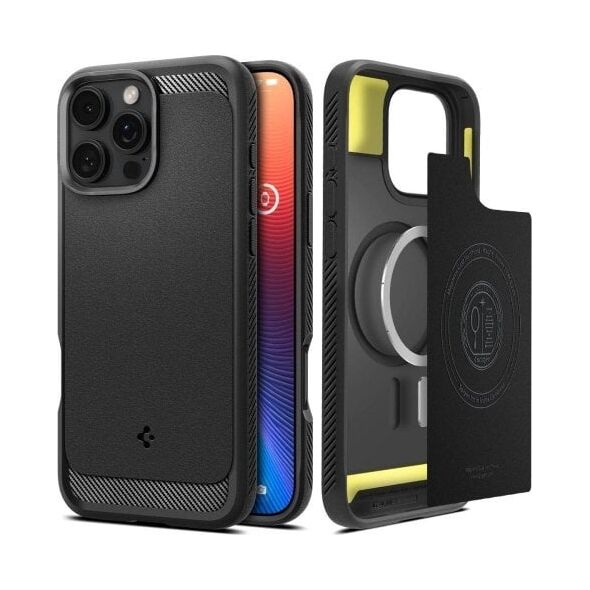 Spigen Spigen Rugged Armor iPhone 16 Pro         czarny/black matte ACS08115