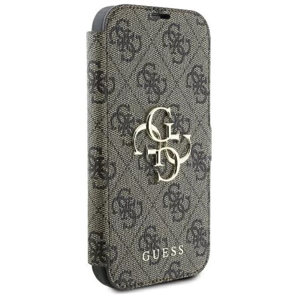 Guess Case for iPhone 16 - Guess Book 4G (GUBKP16S4GMGBR) - Brown 3666339346164 έως 12 άτοκες Δόσεις