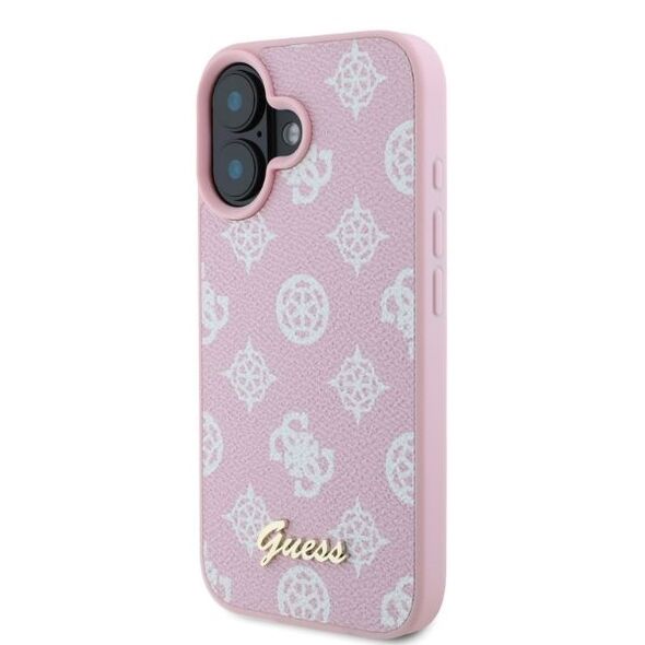 Guess Case for iPhone 16 Plus - Guess Peony Script MagSafe (GUHMP16MPGPYSP) - Pink 3666339345532 έως 12 άτοκες Δόσεις