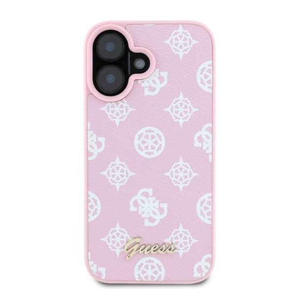 Guess Case for iPhone 16 Plus - Guess Peony Script MagSafe (GUHMP16MPGPYSP) - Pink 3666339345532 έως 12 άτοκες Δόσεις