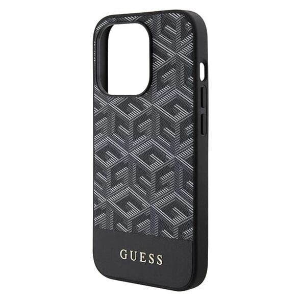 Guess Case for iPhone 15 Pro Max - Guess GCube Stripes MagSafe (GUHMP15XHGCFSEK) - Black 3666339194734 έως 12 άτοκες Δόσεις