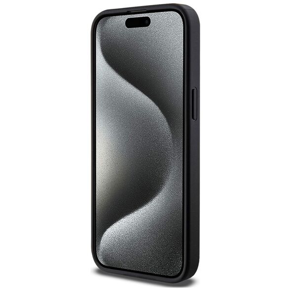 Guess Case for iPhone 15 Pro Max - Guess Hardcase 4G Triangle Metal Metal Logo (GUHCP15XPG4GPK) - Black 3666339225797 έως 12 άτοκες Δόσεις