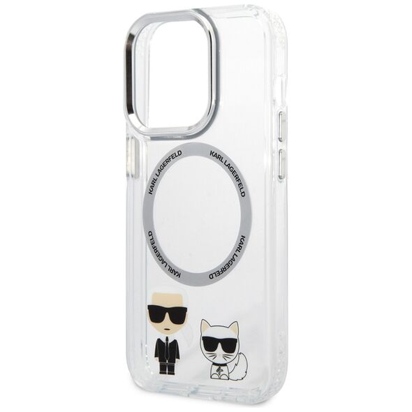 Karl Lagerfeld IPhone 14 Pro Max Case - Karl Lagerfeld Hardcase MagSafe (KLHMP14XHKCT) - Transparent Karl & Choupette Aluminum 3666339077785 έως 12 άτοκες Δόσεις