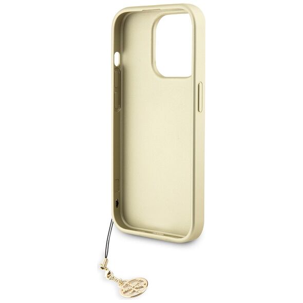 Guess Case for iPhone 15 Pro - Guess Hardcase 4G Charms Collection (GUHCP15LGF4GBR) - Brown 3666339171643 έως 12 άτοκες Δόσεις