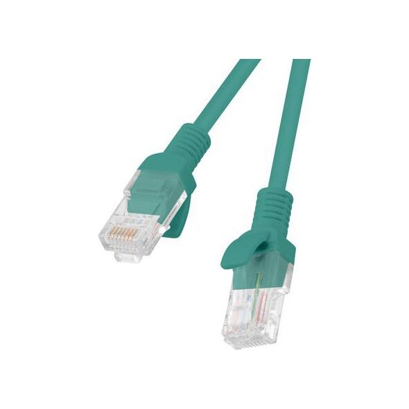 Lanberg RJ-45/RJ-45 kat.5e Zielony 1m (PCU5-10CC-0100-G)