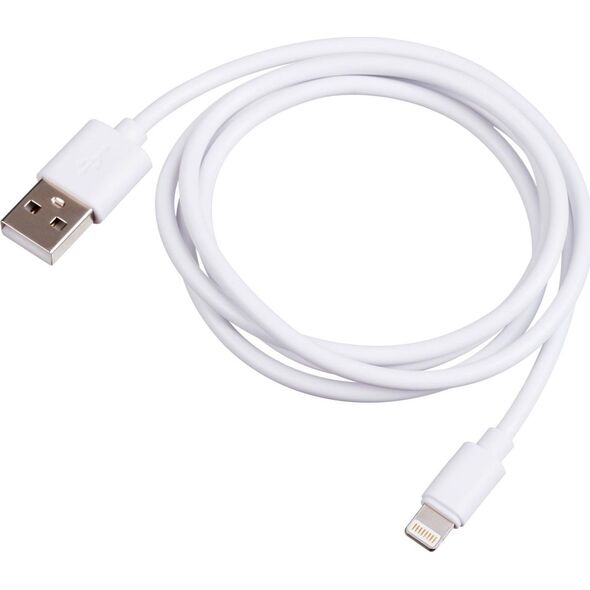 Kabel USB Akyga USB-A - Lightning 1 m Biały (AK-USB-30)