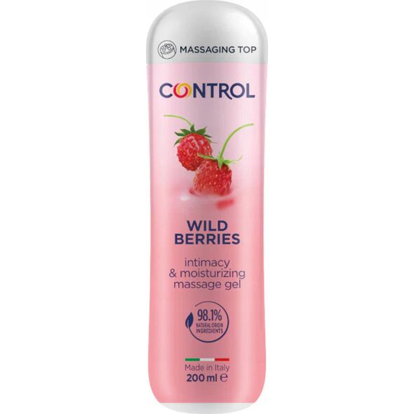 Alkotest CONTROL_Intimacy&amp|Moisturizng Massage Gel żel nawilżający do masażu Wild Berries 200ml