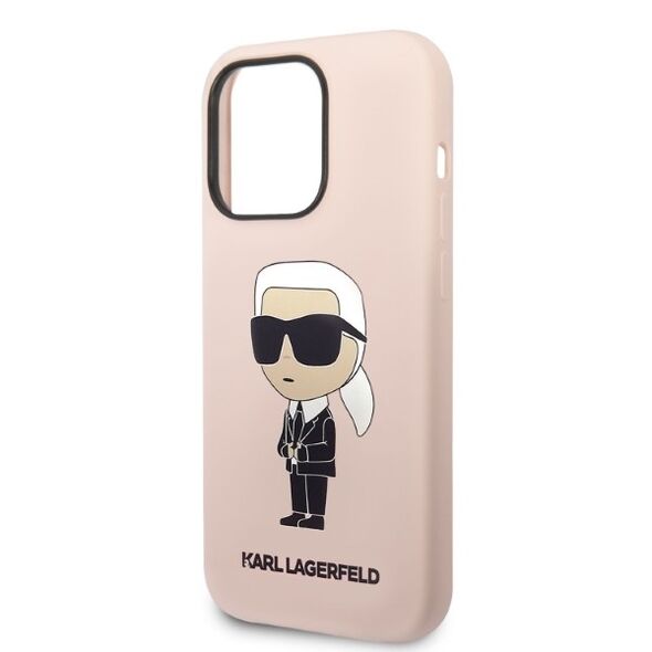 Karl Lagerfeld Case for iPhone 14 Pro - Karl Lagerfeld Silicone MagSafe (KLHMP14LSNIKKBCP) - Pink Ikonik 3666339087661 έως 12 άτοκες Δόσεις