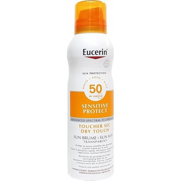 Alkotest EUCERIN_Sensitive Protect Transparent Mist mgiełka do opalania SPF50 200ml