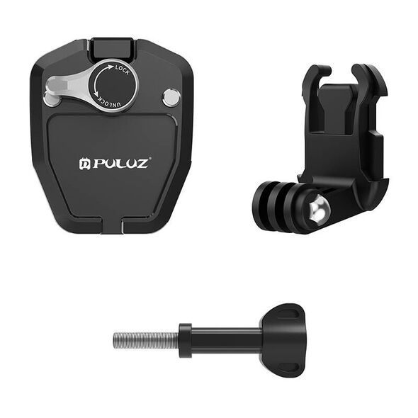 Puluz Motorcycle Windshield Mount Clip PULUZ  for Action Cameras (Black) 068239  PU942B έως και 12 άτοκες δόσεις 5906168437397