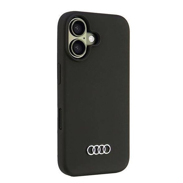 Original Case IPHONE 16 Audi Silicone Case (AU-LSRIP16-Q3/D1-BK) black 6955250227964