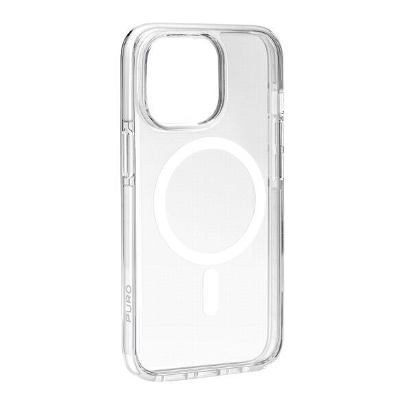 Puro Lite Mag Pro MagSafe Silicone Case for iPhone 15 Pro Max - Transparent 8018417455698