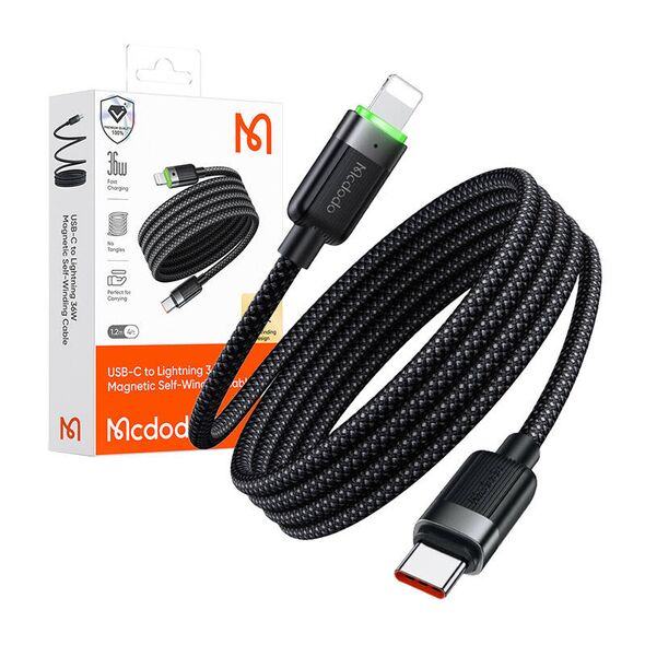 Mcdodo Mcdodo CA-2010 USB-C to Lightning 36W Magnetic Self-Winding Data 070153  CA-2010 έως και 12 άτοκες δόσεις 6921002620109