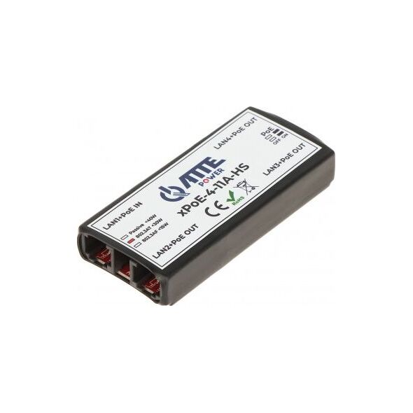 Atte SWITCH POE, EXTENDER XPOE-4-11A-HS 4-PORTOWY ATTE